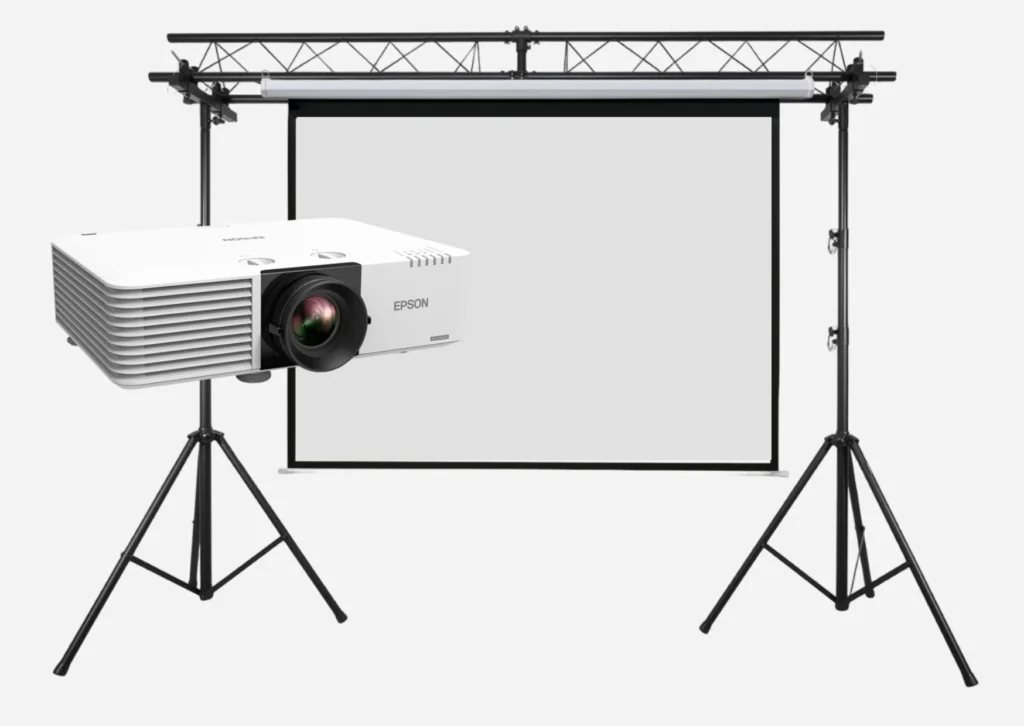 Alquiler de proyector profesional y pantalla grande en Barcelona para eventos